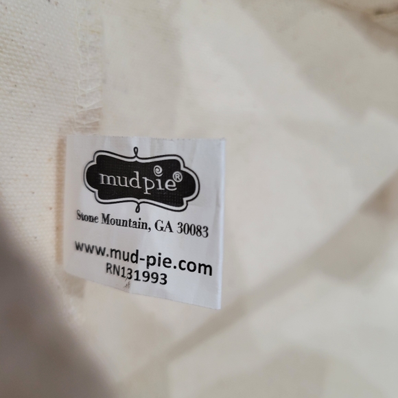 Mud Pie Canvas Tote With Gold Lettering - Picture 4 of 6
